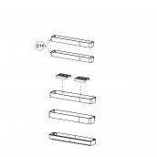 Door balcony (reference 214) 562X830X580 mm