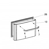 Original drawer lower gasket No. 26