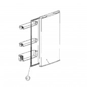 Door seal (fridge section) ref. 9.3