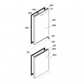 Door seal (fridge section) ref. 2391