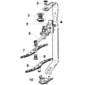 Original inlet screw, upper arm (reference 7)
