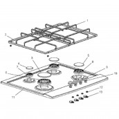 Burner cap (marking 3)