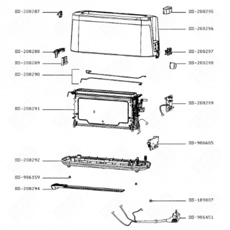 COOKING COMPARTMENT (REFERENCE SS-208291) SMALL HOUSEHOLD APPLIANCE - SS-208291, SS-208347