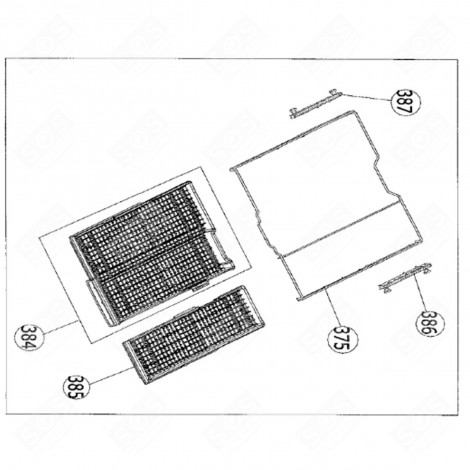 SMALL CUTLERY BASKET (CODE 385) DISHWASHER - 42067792