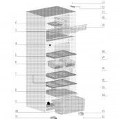 Original vegetable drawer (reference 10)