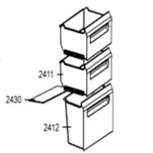 Original vegetable drawer (reference 2410)