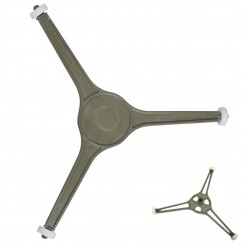 Wheeled turntable support