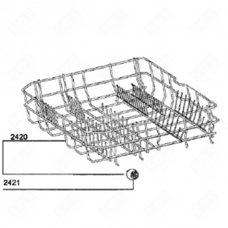 LOWER BASKET (CODE 2420) DISHWASHER - 44589