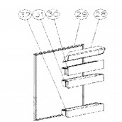 Bottle shelf (reference 32)