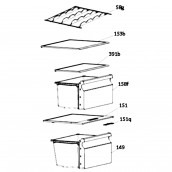 Vegetable compartment (mark 149)