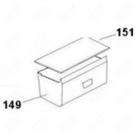 VEGETABLE COMPARTMENT (MARK 149) REFRIGERATOR, FREEZER - 49038931