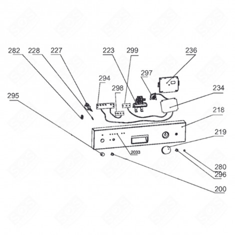 HOUSING DISHWASHER - AS0007195