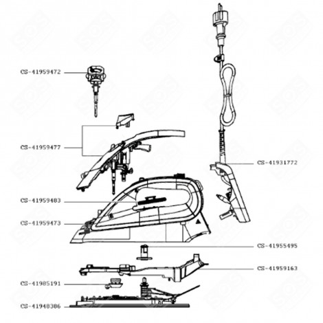 SOLE (MARK CS-41948386) STEAM IRONS / STEAM GENERATOR IRONS - CS-41948386