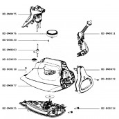 Front of handle and pump (mark RS-DW0475)