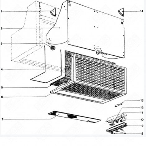 FILTER GRID EXTRACTOR HOOD - C00126807