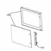 Outer frame of the door (mark 1000) original
