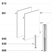 Inner glass (mark 861)