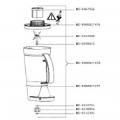 Mixer bowl naked (ms-8080017477)