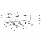 Red indicator light lens (reference 12)