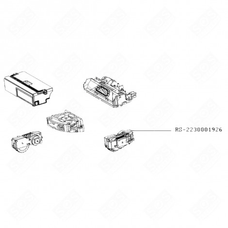 RIGHT WHEEL + MOTOR ROBOT VACUUM CLEANER - RS-2230001926