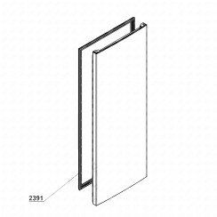 Door seal (refrigerator part) (mark 2391)
