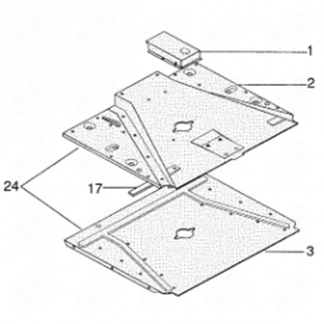 DRAINAGE CHANNEL (MARK 2) GAS / ELECTRIC OVENS - C00098841