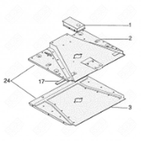 TANGENTIAL FAN GASKET (REFERENCE 17) ORIGINAL GAS / ELECTRIC OVENS - C00138844, 482000090901