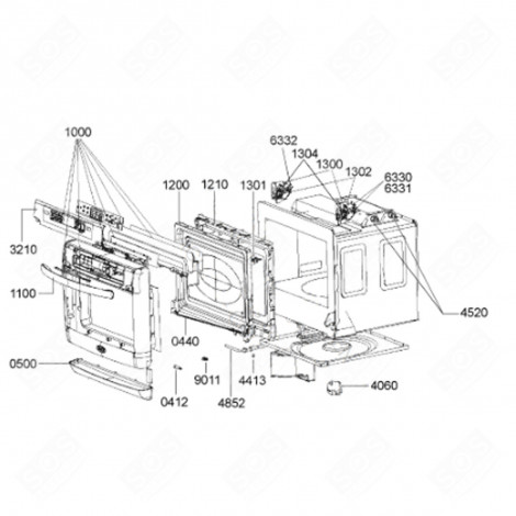DOOR HOLDING SPRING (REFERENCE 0440) MICROWAVE OVENS - 480120100106