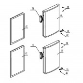 Refrigerator door seal (mark 47)