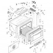 Rear panel, door (mark 52)