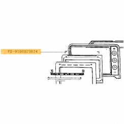 Pack of 2 glass supports