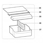 Vegetable bin shelf (mark 23)