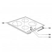 White knob (marker 120)