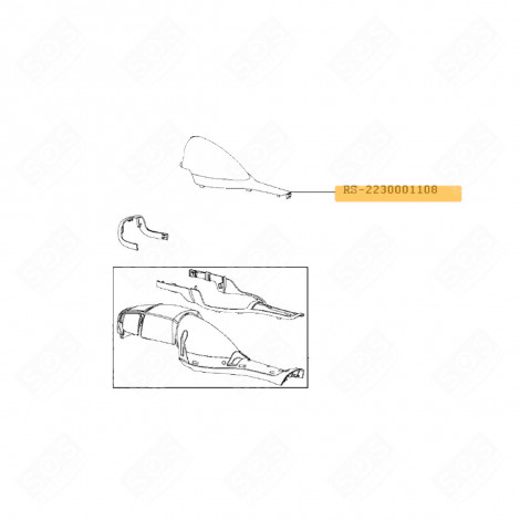 UPPER COVER VACUUM CLEANER  - RS-2230001108