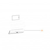 Glass control panel ref. 22