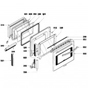 Outer door glass (reference 330)