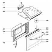 Door gasket (reference 221)