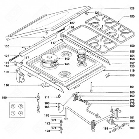SWITCH (REFERENCE 189) GAS / ELECTRIC OVENS - 77X7473