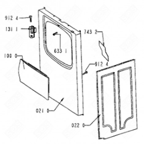SÉCURITÉ DE PORTE TUMBLE DRYER - 53913