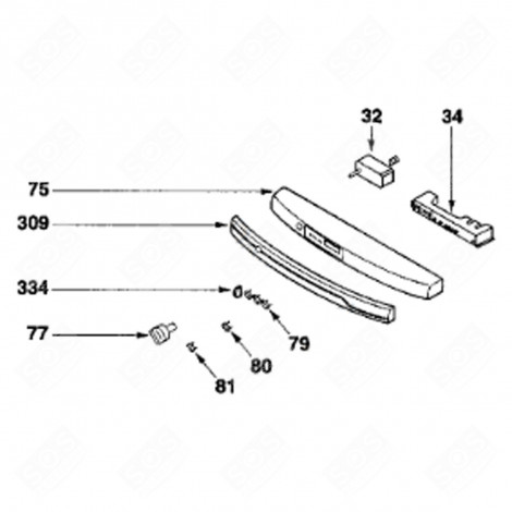 SWITCH SWITCH (MARK 334) REFRIGERATOR, FREEZER - 45X9912
