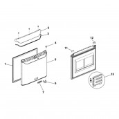 Freezer door (reference number 5)