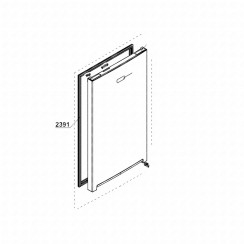 Refrigerator door seal reference 2391