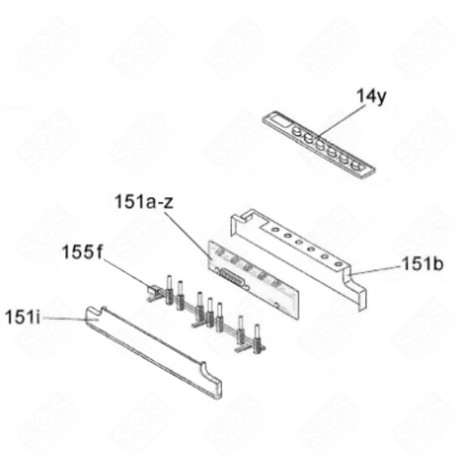 PROGRAMMED MODULE (MARK 151 A-Z) DISHWASHER - 49035459