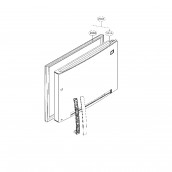 Freezer compartment door (reference 200A)