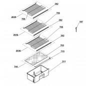 Tray, wire shelf (mark 706)