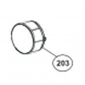 Programming button (reference no. 203)