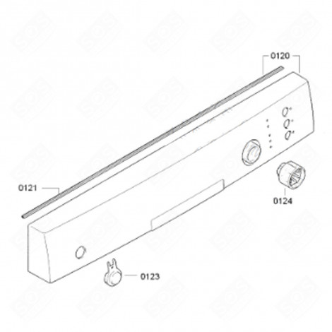CONTROL PANEL (REFERENCE 120) DISHWASHER - 00742672