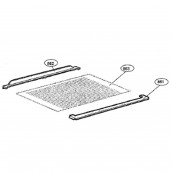 Glass shelf, glass rack