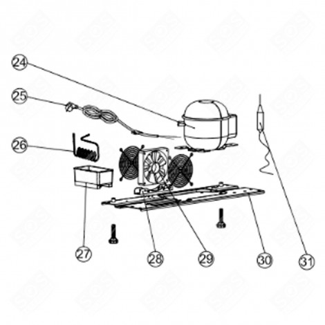 TURBINE FAN KIT (MARK 29) REFRIGERATOR, FREEZER - FR007563