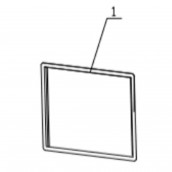 Freezer door seal black